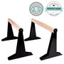 Wooden Parallettes With Ergonomic Wooden Handle - Medium | Pullup &amp; Dip&reg;