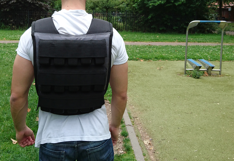 Weight Vest 30KG Black Grey Muscle Power