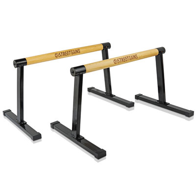 Wooden Parallettes - Medium | StreetGains® Wooden Parallettes - Medium | StreetGains®