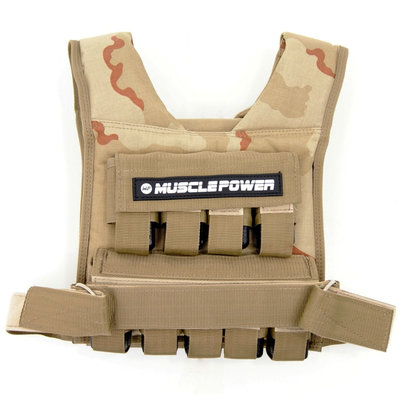 Weight Vest 20KG Camo | Muscle Power® Weight Vest 20KG Camo | Muscle Power®
