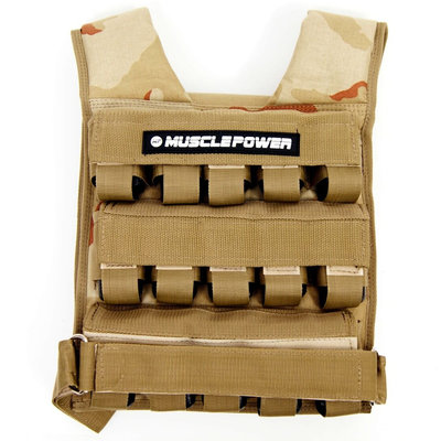 Weight Vest 30KG Camo | Muscle Power®
