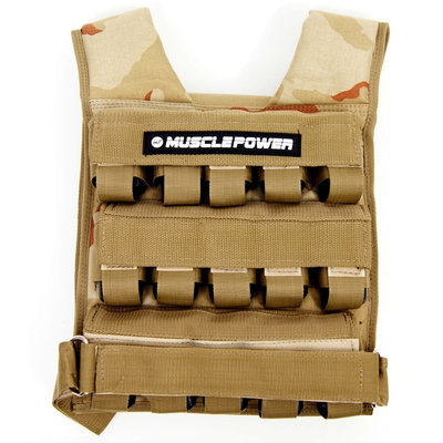 Weight Vest 30KG Camo | Muscle Power® Weight Vest 30KG Camo | Muscle Power®