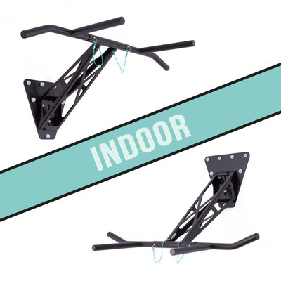 Pull-Up And Dip Bar - Mount On Indoor & Outdoor Wall | Pullup & Dip® Pull-Up And Dip Bar - Mount On Indoor & Outdoor Wall | Pullup & Dip®