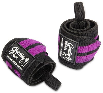 Wrist Wraps WOMEN Black / Purple | Gorilla Wear® Wrist Wraps WOMEN Black / Purple | Gorilla Wear®